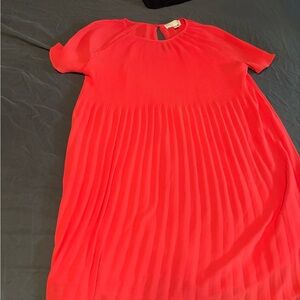 Michael Kors Red Midi Raglan Sundress